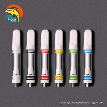 Canada trending empty cartridge 0.5ml 1ml vape cartridge 510 press flat tip ceramic vape carts